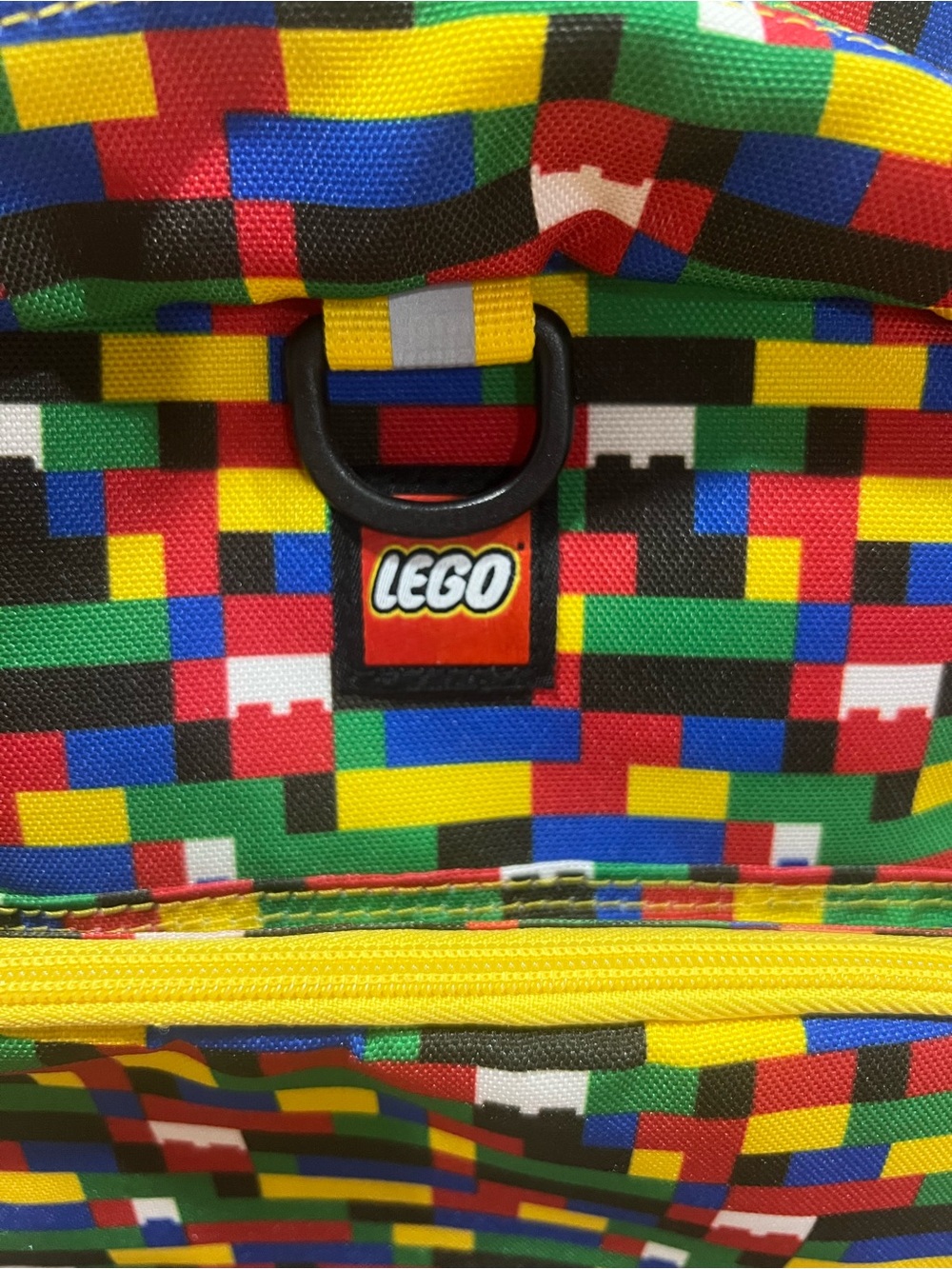 Lego Multicolor Brick-Pattern Backpack with Yellow Trim - Picture 4 of 8